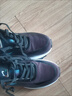 貴人鳥(niǎo)男鞋跑鞋冬季新款皮面防水減震軟底舒適時(shí)尚跑步鞋輕便防滑運動(dòng)鞋 黑/湖藍/桔 42 曬單實(shí)拍圖