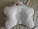 Hoag（霍格）嬰兒定型枕糾正頭型0-6-12月矯正新生兒寶寶枕頭護(hù)頸神器 白+藍(lán)色 【母嬰A類一等品】 曬單實(shí)拍圖