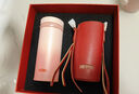 膳魔師（THERMOS）保溫杯女士口紅杯學(xué)生水杯不銹鋼杯子禮盒裝生日禮物TCNO 【櫻落甜粉】附杯套 260ml 曬單實(shí)拍圖