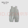 巴厘小豬嬰兒背帶褲春秋款男寶連身褲女寶衛(wèi)衣連體衣服超萌可愛連體褲 青綠 90 曬單實(shí)拍圖