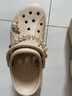 卡駱馳（CROCS）貝拉洞洞鞋沙灘鞋包頭女鞋厚底拖鞋|210062 冬日白 -11S(含智必星） 36 (220mm) 37 曬單實(shí)拍圖