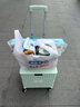 得力（deli）超市手推車(chē)購物車(chē)手買(mǎi)菜手拉車(chē)露營(yíng)拉桿行李車(chē)買(mǎi)菜拖車(chē)折疊65L 曬單實(shí)拍圖
