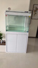 森森（SUNSUN）新款超白魚(yú)缸客廳玻璃大型水族箱智能觸控家用免換水底濾缸 超白0.8米35寬 無(wú)極變光+新式底濾 烤漆白 曬單實(shí)拍圖