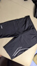李寧（LI-NING）泳褲男士防尷尬極簡(jiǎn)泳衣五分訓(xùn)練游泳褲 3031 黑色 XXL  曬單實(shí)拍圖