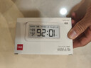 得力（deli）充電款電子智能鬧鐘背光大鬧鈴家用學(xué)生多功能溫濕度計大屏床頭鐘 開(kāi)學(xué)升學(xué)季必備 白 LE103A 曬單實(shí)拍圖