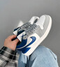 休閑低幫籃球鞋運動(dòng)鞋男女學(xué)生高幫加絨 灰藍 40 曬單實(shí)拍圖