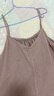 無(wú)印良品（MUJI） IDEE 女式 平紋 吊帶連衣裙 女裝裙子 25年夏季 連身裙 GA43CC5S 煙熏粉色 M （155/80A） 曬單實(shí)拍圖