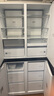 美的（Midea）首創(chuàng  )45cm超薄嵌入餐邊柜家用客廳冰箱左餐右廚大容量底部散熱十字四開(kāi)門(mén)國家補貼BCD-427WUSGPZM 曬單實(shí)拍圖