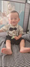 G.DUCKKIDS童裝兒童西裝套裝男童夏季一歲寶寶衣服學(xué)院風(fēng)中小童夏裝周歲禮服 豎條皇冠米色aoeeqec 100 建議90-100cm3-4歲cm 曬單實(shí)拍圖