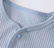 童泰（TONGTAI）嬰兒上衣春秋寶寶衣服兒童家居服內衣開(kāi)衫TS43J035-DS藍色90cm 曬單實(shí)拍圖