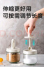 京東京造 調(diào)料盒 調(diào)味罐調(diào)料瓶廚房鹽罐勺蓋一體調(diào)味盒玻璃收納盒3件套 曬單實(shí)拍圖