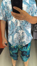 速浪沙灘襯衫海邊度假男穿搭沙灘褲速干下水 小葉襯衫+叢林花語(yǔ)升級 L 曬單實(shí)拍圖