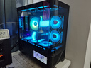 瓦爾基里（VALKYRIE）VK03-M BLACK 黑色 M-ATX 游戲電腦臺式機箱 支持360水冷 6.2吋觸摸屏 曲面玻璃270°海景房 曬單實(shí)拍圖