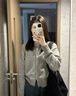 唐菓蜜新款連衣裙女2025秋冬女裝韓系時(shí)尚減齡小個(gè)子氣質(zhì)純欲風(fēng)套裝裙子 灰色開(kāi)衫+內搭+裙子 M 曬單實(shí)拍圖