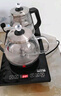半球（PESKOE）自動(dòng)上水壺 煮茶器電茶爐 一機雙爐 高硼硅玻璃電水壺+消毒鍋 一鍵全自動(dòng)上水壺燒水電茶盤(pán) HY-22 曬單實(shí)拍圖