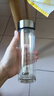 嘉特雙層加厚玻璃杯 茶水分離泡茶杯子 高硼硅帶茶隔水杯商務(wù)辦公車載 曬單實(shí)拍圖