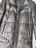 BESNOS意大利品牌男士真皮皮衣中長(cháng)款立翻領(lǐng)白鴨絨羽絨服綿羊皮夾克 黑色 L 曬單實(shí)拍圖