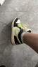 Jordan男女休閑鞋喬丹AJ1 JORDAN 1 運動鞋HQ3009-003黑白熒光黃38.5 曬單實拍圖