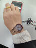 賓爵月牙紅寶石晶鉆腕表女時(shí)尚百搭女士高貴典雅手表女神節禮物送女生 藍月環(huán).尖晶石鋼帶 曬單實(shí)拍圖
