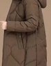 皮爾卡丹（pierre cardin）反季清倉媽媽裝棉衣女中長(cháng)款寬松大碼洋氣棉服冬季外套加厚棉襖潮 咖啡色 L 建議90-120斤 曬單實(shí)拍圖