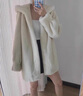 雅格羅伊貂絨外套女 真貂2024新款貂皮大衣女裝整貂冬季中長(cháng)款派克服皮毛 白色 珍珠本色 M 曬單實(shí)拍圖