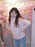 億梵莎棉服女2025新款冬季針織袖拼接棉衣韓系羽棉襖絨服女超好看潮外套 粉色 均碼 （可聯(lián)系客服備注碼數） 曬單實(shí)拍圖