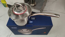 慕格列茲MUGARITZ不銹鋼18/10三層鋼一體成型帶濾嘴奶鍋隔渣濾茶湯輔食鍋 單濾嘴奶鍋 16cm 曬單實(shí)拍圖