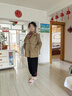 歐芮嘉媽媽裝春秋季連帽風(fēng)衣外套女寬松休閑中老年人開(kāi)衫休閑上衣 曬單實(shí)拍圖