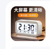 康巴絲多功能電子鬧鐘學生專用起床神器電子時鐘 學生兒童鬧鐘開學升學季必備 801 白色 曬單實拍圖