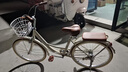 飛鴿（FLYING PIGEON）自行車(chē)成人通勤車(chē)自行車(chē)學(xué)生單車(chē)成人自行車(chē)通勤自行車(chē)女士自行車(chē) 標配奶油米|單速|(zhì)輻條輪+禮包 24寸適合150-170cm 曬單實(shí)拍圖