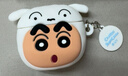 ROCK蠟筆小新適用Airpods4保護套Airpods四代耳機套保護殼Apple耳機殼全包硅膠防摔防塵卡通可愛(ài)軟殼 曬單實(shí)拍圖