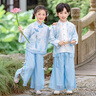 G.DUCKKIDS小黃鴨兒童漢服男童套裝新款女童唐裝中小學(xué)幼兒園表演禮服兩件套 男童套裝-送掛件 90 尺碼1~2歲【 80-90cm】cm 曬單實(shí)拍圖