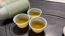 skingcond功夫茶杯家用待客一次性品茗杯子稻殼航空硬飲水杯厚食品級耐高溫 【茶】字翡翠綠茶杯1袋50只 曬單實(shí)拍圖