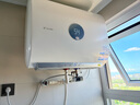 海爾出品統帥 懶人系列 60升扁桶電熱水器小白瓶母嬰級凈膚洗AI語(yǔ)音雙膽3.3KW一級能效小音浪F7 曬單實(shí)拍圖