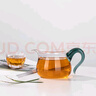 金鑲玉 玻璃公道杯分茶器配件加厚玻璃耐熱透明 高硼硅湖綠矮款公杯 曬單實(shí)拍圖