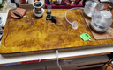 瑯庭琊坊金絲楠木全自動(dòng)茶盤(pán)玻璃一體電磁爐茶臺茶盤(pán)家用辦公功夫茶具簡(jiǎn)約 金絲楠木龍鳳呈祥+電器 曬單實(shí)拍圖