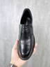 紅蜻蜓2025秋季頭層牛皮商務(wù)休閑皮鞋厚底懶人一腳蹬休閑鞋通勤百搭男鞋 黑色（WLA351161） 41 （皮鞋碼） 曬單實(shí)拍圖