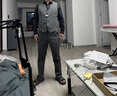 皮爾卡丹（pierre cardin）高定西裝馬甲男套裝韓版修身純色工裝馬夾背心結婚伴郎服兄弟裝 黑色(馬甲+西褲）送領(lǐng)結 2XL 曬單實(shí)拍圖
