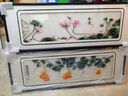 九魚(yú)圖荷花蘇繡臥室床頭掛畫(huà)刺繡牡丹圖裝飾畫(huà)花鳥(niǎo)餐廳喬遷送禮 《如意》精品蘇繡畫(huà) 50x160cm 高端實(shí)木立體框 曬單實(shí)拍圖