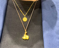 萃華金店足金999古法墩墩象黃金吊墜女士時(shí)尚小象掛墜送女友老婆七夕禮物 【鑲鉆墩墩象吊墜】金重約7g 曬單實(shí)拍圖