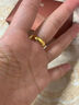 周生生素圈光身面活口泥鰍背黃金戒指 足金開(kāi)口戒情侶結婚對戒09141R 4.26克(含工費100元) 曬單實(shí)拍圖