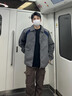 THE SIMPSONS辛普森流行夾克男春秋季新款棒球服百搭運動(dòng)時(shí)尚休閑長(cháng)袖夾克外套 深灰/藍 2XL （160斤-180斤) 曬單實(shí)拍圖