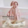 OAK FAMILY新品寶寶披風(fēng)半邊絨斗篷外出防風(fēng)外套兒童可愛(ài)百搭秋冬擋風(fēng)上衣 粉紅兔子 100 cm 曬單實(shí)拍圖