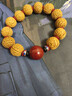 山中玉腦紋桃梟桃核手串正圓文玩男女矮樁密紋螞蟻桃胡原籽生日禮物 18mm鴻運當頭 曬單實(shí)拍圖