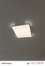 惠普精工吸頂燈led臥室現(xiàn)代簡(jiǎn)約餐廳中山燈具方50*50cm遙控三色 曬單實(shí)拍圖