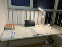 立太（LEADTEK）實(shí)木升降電腦桌書桌家用升降學(xué)習(xí)桌桌椅套裝學(xué)生兒童寫字桌子 【實(shí)木臺(tái)面/出口級(jí)】暖白120 曬單實(shí)拍圖