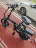 綠源電動自行車新國標(biāo)代駕折疊電動車超長續(xù)航鋁合金鋰電池助力電瓶車 航空鋁合金黑色-40A-純電120公里 曬單實拍圖