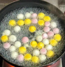 思念四喜小圓子1kg約125顆 果蔬汁入皮 無(wú)餡甜品小湯圓早餐 曬單實(shí)拍圖
