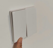 施耐德電氣雙聯(lián)六類電腦插座 86型弱電網(wǎng)絡(luò)信息插座面板 桓悅系列 清雅白色 曬單實(shí)拍圖