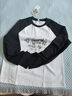 對白文森特·梵高聯(lián)名撞色印花短袖t恤女2025春新款寬松純棉上衣 白拼黑 M 曬單實(shí)拍圖